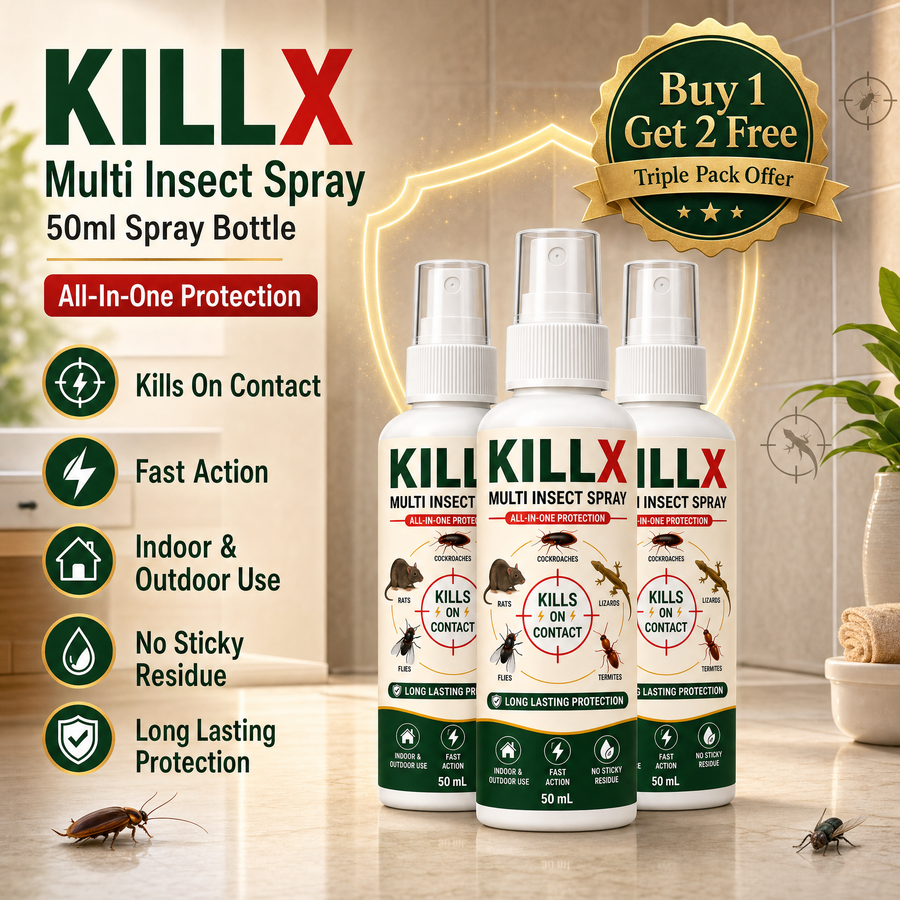 KILLX Multi Insect Spray🔥 Limited Time Offer: Buy 1 get 2 Free @599₹