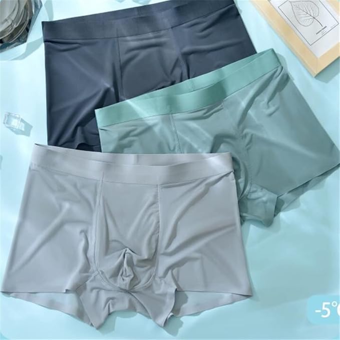 Dailywear Ice-Silk Men's_ Underwear (Pack Of 3)_S